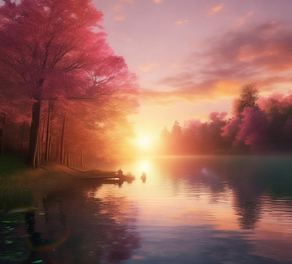 晨曦之光，朝映照下的诗意画卷,晨曦中的诗篇—最美的风景朝阳,画卷,第1张