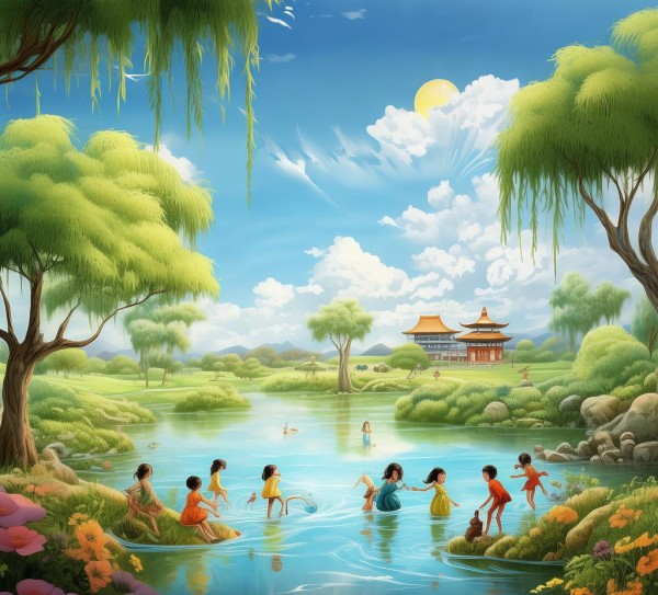 夏日画卷，探寻夏天的风景之美,夏日风情画卷，关于夏天的风景,画卷,魅力,第1张