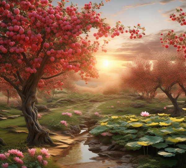 南园桃园，诗意生态画卷尽收眼底,南园桃园，一幅诗意盎然的生态画卷,画卷,诗意,魅力,第1张