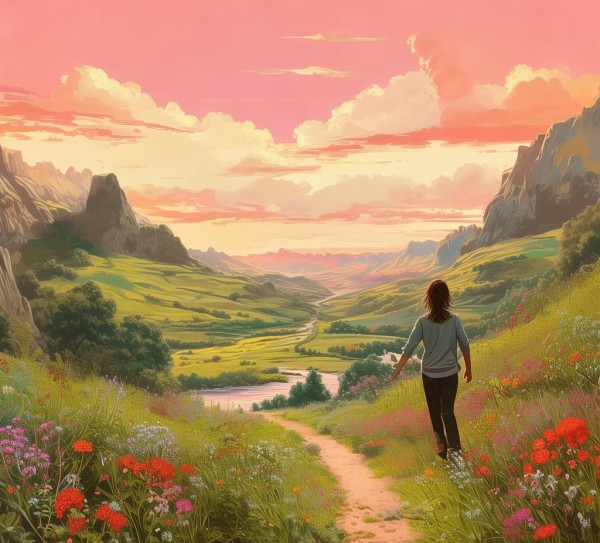 沉浸自然画卷，心灵之旅启程,漫步美景，心随景动—一次令人心旷神怡的风景之旅,画卷,魅力,自由,第1张