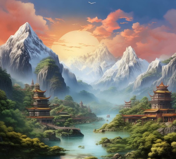 文登画卷，山水之美尽收眼底,文登风景线，一幅美丽的山水画卷,魅力,画卷,丰收,第1张