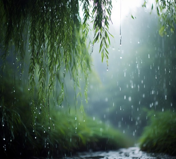 细雨诗意，轻拂间漫步诗意盎然时光,细雨轻拂，诗意盎然,诗意,第1张
